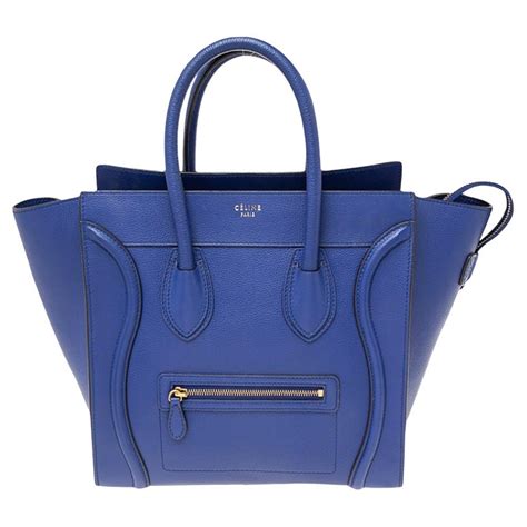 celine blue leather tote|celine carry on bag.